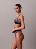 Black Triangle Bralette - Graphic Monogram Microfibre Stretch  Women