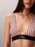 Pink Triangle Bralette - Graphic Monogram Microfibre Stretch  Women