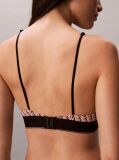 Pink Triangle Bralette - Graphic Monogram Microfibre Stretch  Women