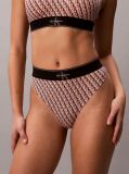 Pink Stretch Thong - Graphic Monogram Microfibre  Women