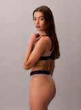 Pink Stretch Thong - Graphic Monogram Microfibre  Women