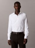 White Slim Fit Active Performance Shirt  Men