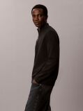 Black Quarter Zip Jumper  Men