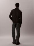 Black Quarter Zip Jumper  Men
