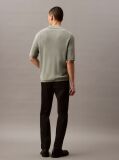 Black Slim Cotton Stretch Trousers  Men