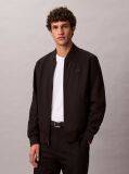 Black Matte Bomber Jacket  Men