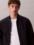 Blue Matte Bomber Jacket  Men