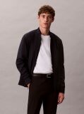 Blue Matte Bomber Jacket  Men