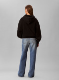 Black Terry Cotton Sweatshirt  Women