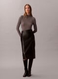 Grey Slim Mock Neck Top  Women