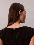 Black Plisse Tunic  Women