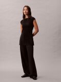 Black Plisse Tunic  Women