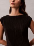 Black Plisse Tunic  Women