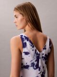Multi Printed Chiffon Cowl Neck Maxi Dress  Women