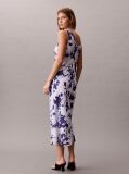 Multi Printed Chiffon Cowl Neck Maxi Dress  Women