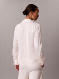 White Hammered Satin Fitted Shirt  Women
