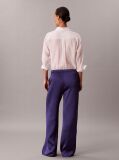 Blue Hammered Satin Textured Trousers  Women