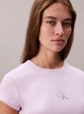 Purple Slim Cropped Monogram T-shirt  Women