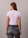 Purple Slim Cropped Monogram T-shirt  Women