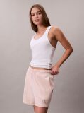 Orange Cotton Terry Jogger Shorts  Women