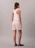 Orange Cotton Terry Jogger Shorts  Women