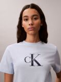 Blue Monogram Logo Tee  Women