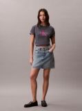 Grey Monogram Logo Tee  Women