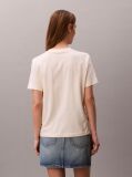 White Monogram Logo Tee  Women