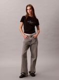Black Monogram Logo Tee  Women