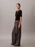 Grey Cotton Stretch Cargo Pants  Women