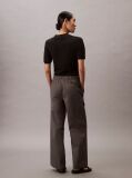 Grey Cotton Stretch Cargo Pants  Women