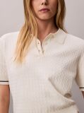 White Cable Knit Short Sleeve Jumper  Women