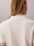 White Cable Knit Short Sleeve Jumper  Women