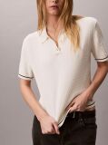 White Cable Knit Short Sleeve Jumper  Women
