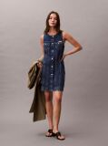 Denim Sleeveless Denim Trucker Dress  Women