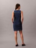 Denim Sleeveless Denim Trucker Dress  Women