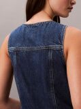 Denim Sleeveless Denim Trucker Dress  Women
