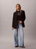Black Monogram Appliqué T-shirt  Women
