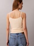 Beige Ribbed Cotton Cami Top  Women