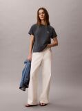 Blue Monologo Boxy T-Shirt  Women