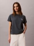 Blue Monologo Boxy T-Shirt  Women