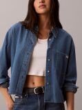Denim Cropped Fit Shirt  Women