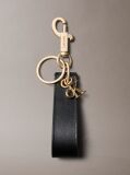 Black Monogram Key Fob  Men