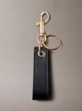 Black Monogram Key Fob  Men