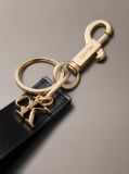 Black Monogram Key Fob  Men