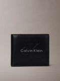 Black Nappa Leather RFID Billfold Wallet  Men