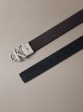 Multi Tumbled Leather Buckle Belt    Men