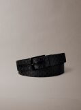 Black Reversible Logo Belt  Men