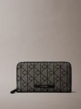 Multi RFID Logo Jacquard Passport Wallet  Women