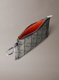 Multi Jacquard Logo Zip Pouch Bag Charm  Women